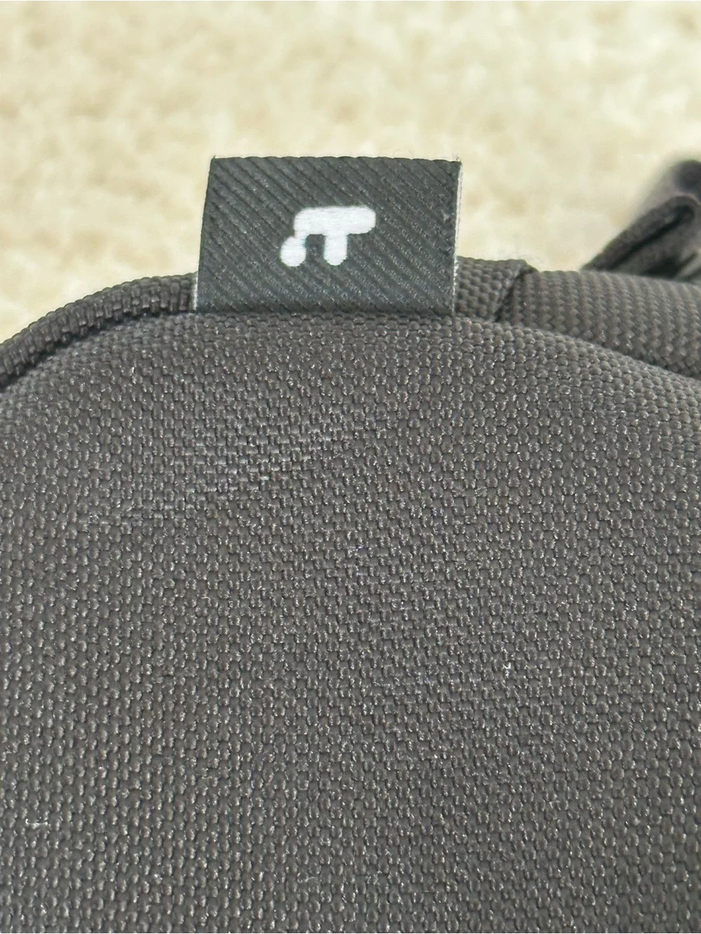 tomtoc Black Men's Toiletry Pouch with Carry Strap